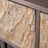 Verde Black 2 Drawer Console Table from Roseland Furniture