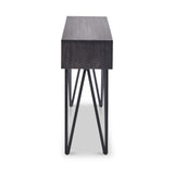 Verde Black 2 Drawer Console Table from Roseland Furniture