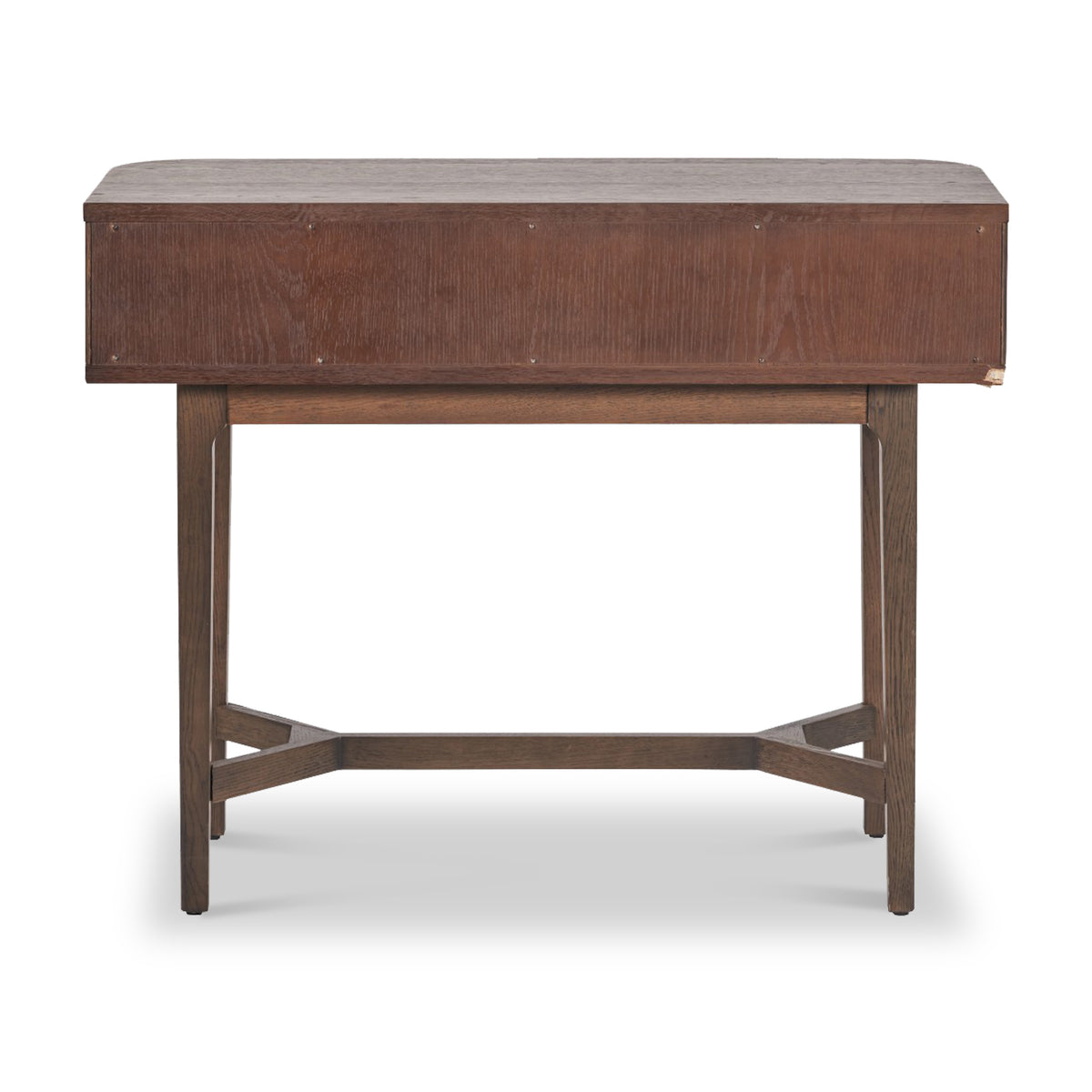 Raie Dark Brown 2 Drawer Console Table from Roseland Furniture