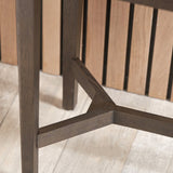 Raie Dark Brown 2 Drawer Console Table from Roseland Furniture