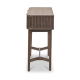 Raie Dark Brown 2 Drawer Console Table from Roseland Furniture