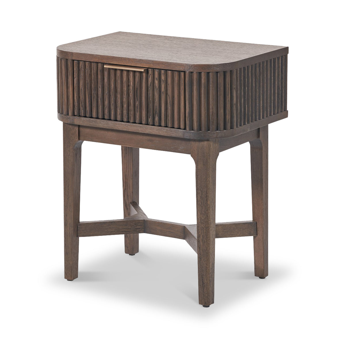 Raie Dark Brown 1 Drawer Unit from Roseland Furniture