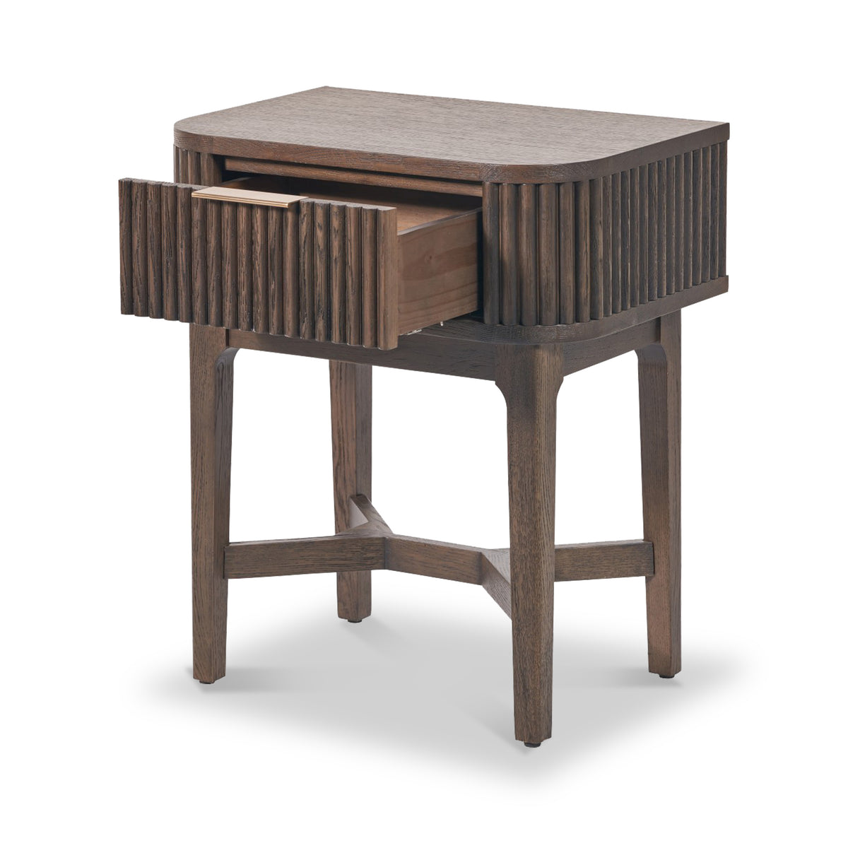 Raie Dark Brown 1 Drawer Unit from Roseland Furniture