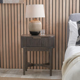 Raie Dark Brown 1 Drawer Unit from Roseland Furniture