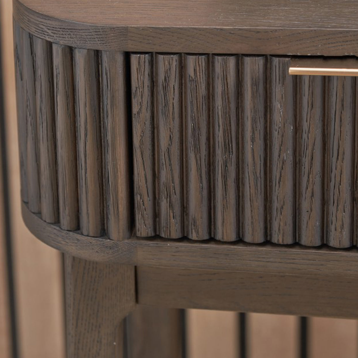 Raie Dark Brown 1 Drawer Unit from Roseland Furniture
