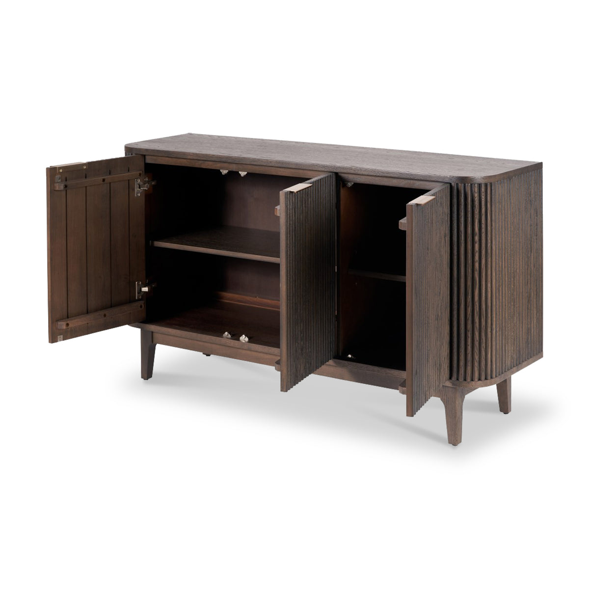 Raie Dark Brown 3 Door Sideboard from Roseland Furniture