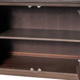 Raie Dark Brown 3 Door Sideboard from Roseland Furniture