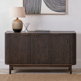 Raie Dark Brown 3 Door Sideboard from Roseland Furniture