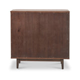 Raie Dark Brown 2 Door Bar Cabinet from Roseland Furniture