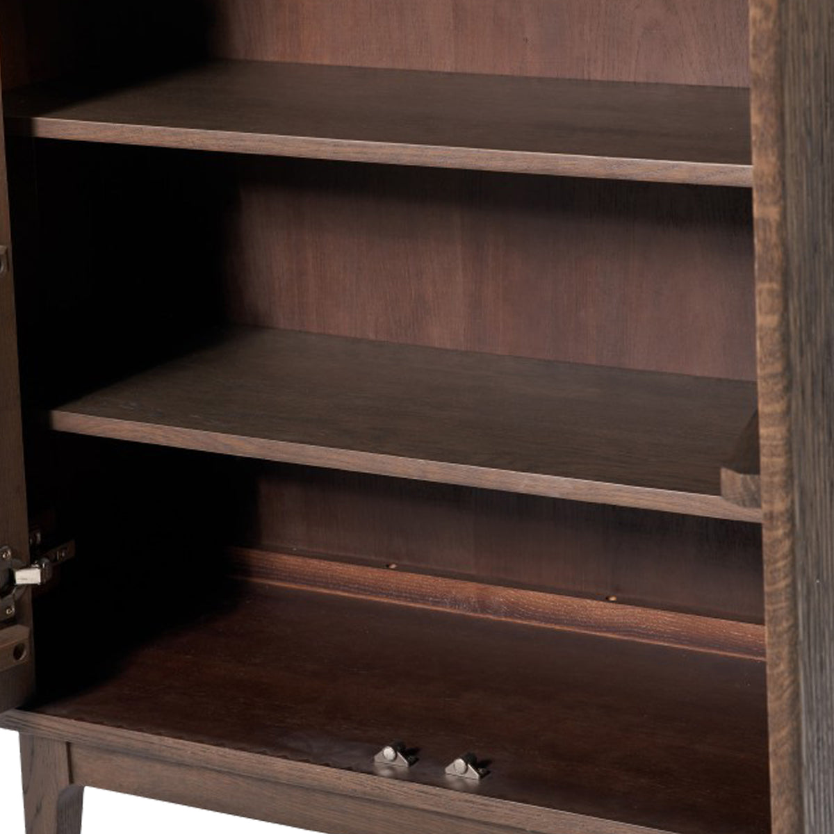 Raie Dark Brown 2 Door Bar Cabinet from Roseland Furniture