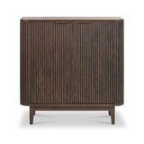Raie Dark Brown 2 Door Bar Cabinet from Roseland Furniture
