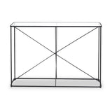 Roxy Glass and Black Console Table from Roseland Furniture