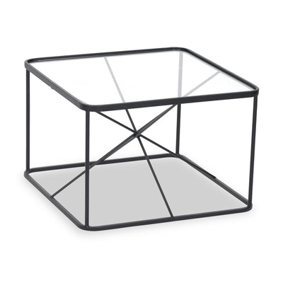 Roxy Glass Top Square Coffee Table