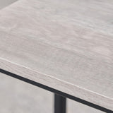 Daley Grey Oak Supper Side Table from Roseland Furniture
