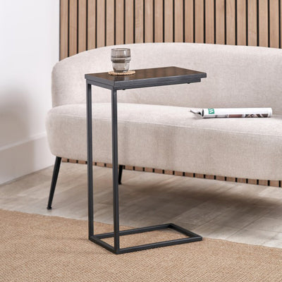 Daley Black Ash Effect Side Table