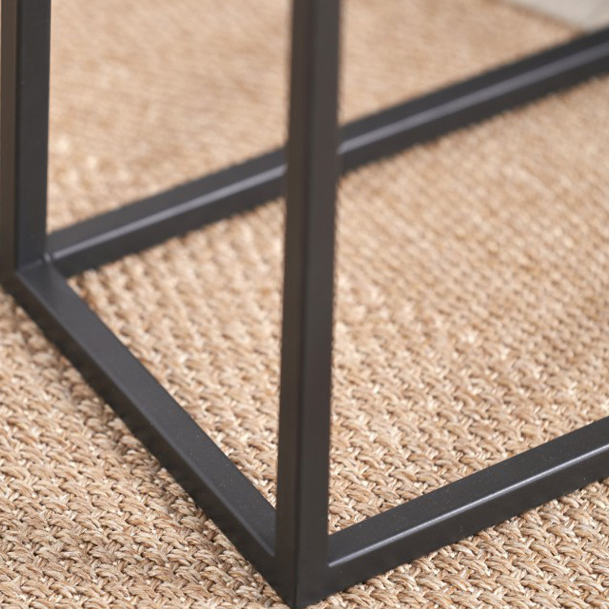 Daley Black Supper Side Table from Roseland Furniture