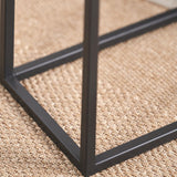 Daley Black Supper Side Table from Roseland Furniture