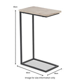 Daley Concrete Supper Side Table from Roseland Furniture