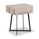 Ukiah Grey Oak 1 Drawer Unit from Roseland Furniture