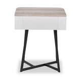 Ukiah Grey Oak 1 Drawer Unit from Roseland Furniture