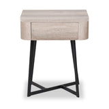 Ukiah Grey Oak 1 Drawer Unit from Roseland Furniture