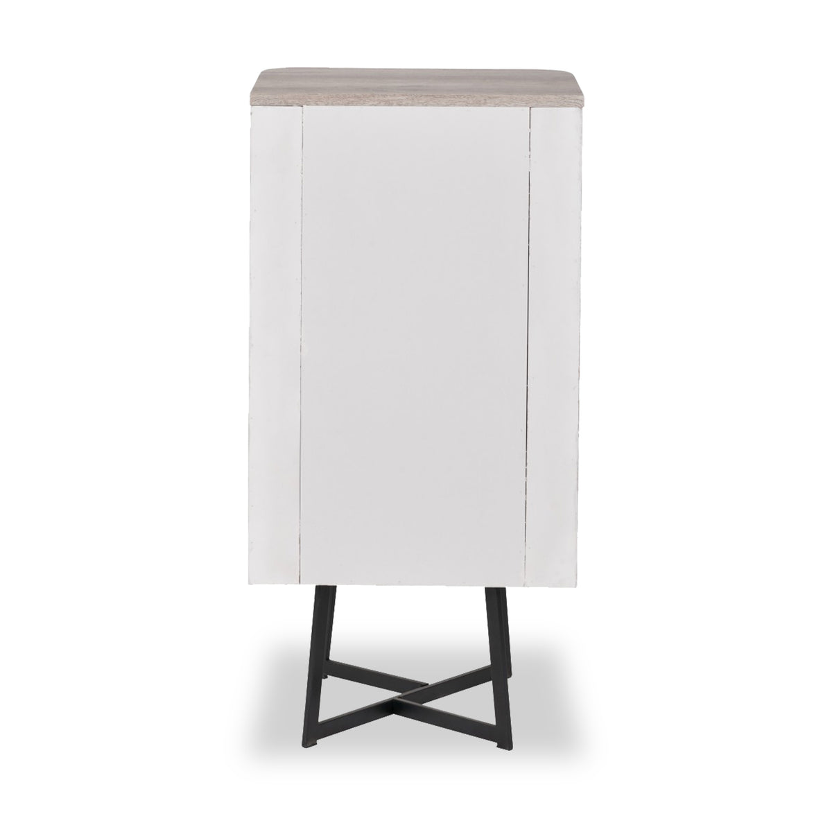 Ukiah Grey Oak 5 Drawer Tall Boy from Roseland Furniture