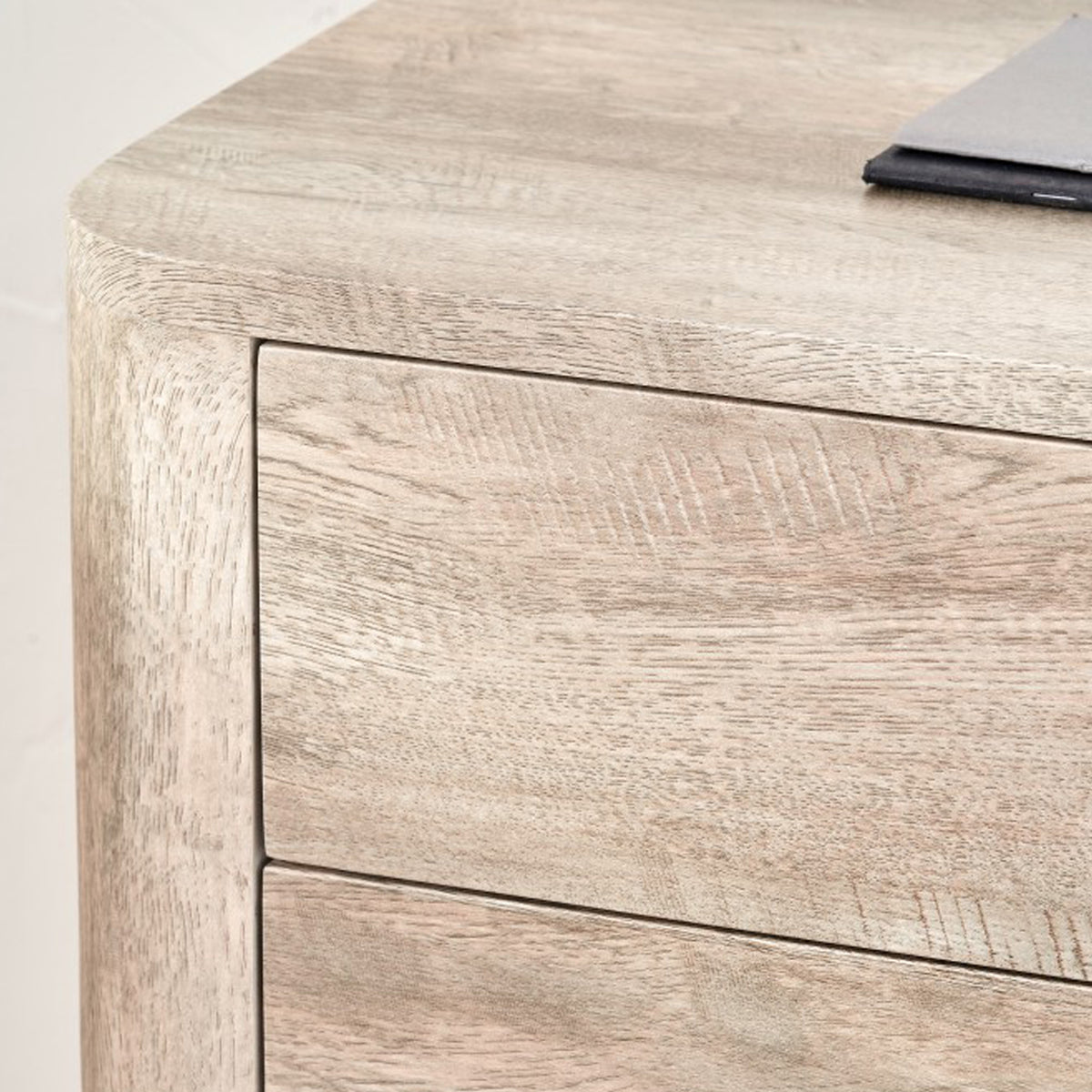 Ukiah Grey Oak 5 Drawer Tall Boy from Roseland Furniture