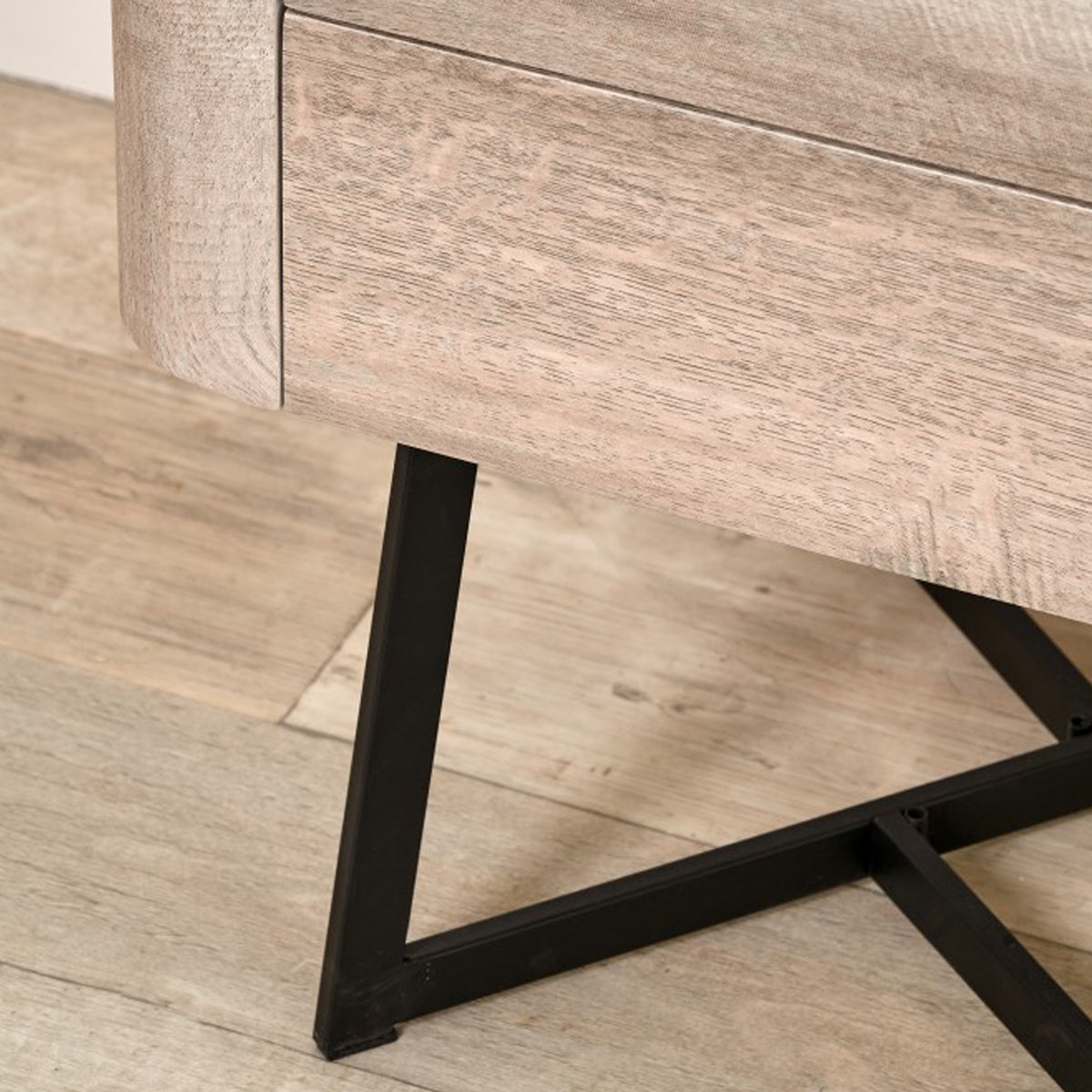 Ukiah Grey Oak 5 Drawer Tall Boy from Roseland Furniture