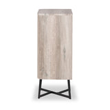 Ukiah Grey Oak 5 Drawer Tall Boy from Roseland Furniture