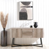 Ukiah Grey Oak 2 Door 2 Drawer Sideboard from Roseland Furniture