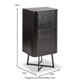 Ukiah Black Ash Tallboy from Roseland Furniture