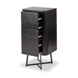 Ukiah Black Ash Tallboy from Roseland Furniture