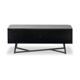 Ukiah Black Ash 2 Door Low Unit from Roseland Furniture