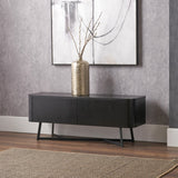 Ukiah Black Ash 2 Door Low Unit from Roseland Furniture