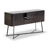 Ukiah Black Ash 2 Door 2 Drawer Sideboard from Roseland Furniture