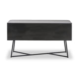 Ukiah Black Ash 2 Door 2 Drawer Sideboard from Roseland Furniture