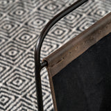 Eliseo Leather Magazine Rack Peppercorn from Roseland Furniture