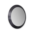 Venice Angled Frame Round Wall Mirror Graphite S from Roseland Furniture