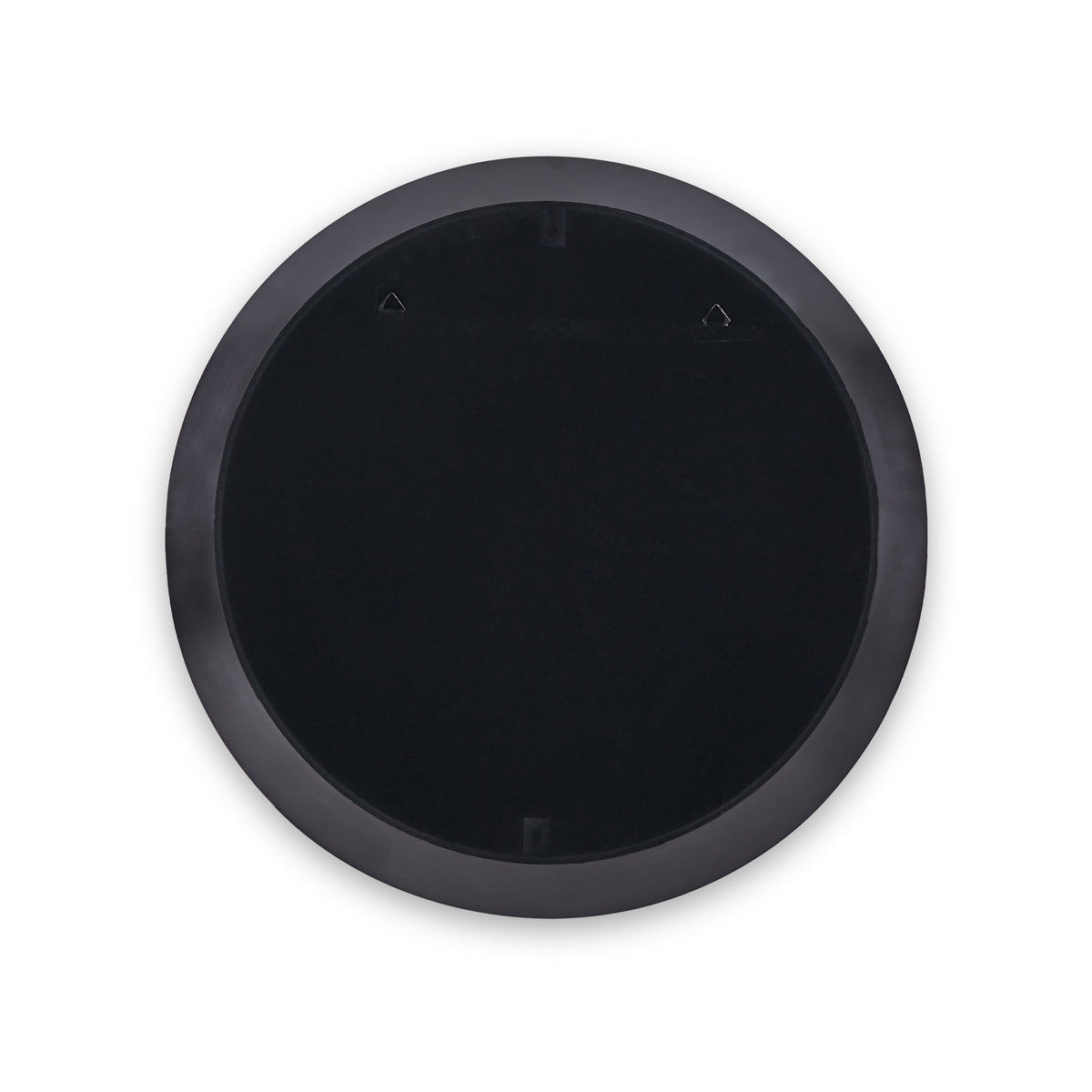 Venice Angled Frame Round Wall Mirror Graphite S from Roseland Furniture