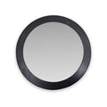 Venice Angled Frame Round Wall Mirror Graphite S from Roseland Furniture