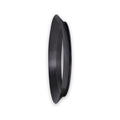 Venice Angled Frame Round Wall Mirror Graphite S from Roseland Furniture