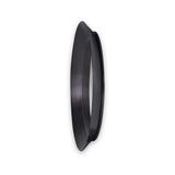 Venice Angled Frame Round Wall Mirror Graphite S from Roseland Furniture