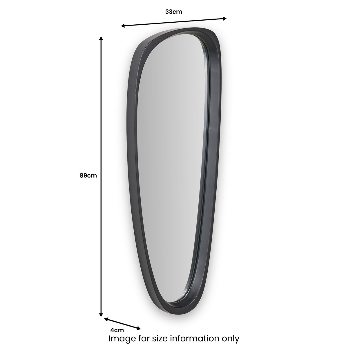 Capri Teardrop Wall Mirror from Roseland Furniture