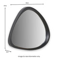Cosmo Curved Wall Mirror from Roseland Furniture