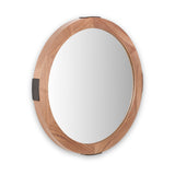 Elwood Walnut Wood Effect Wall Mirror from Roseland Furniture
