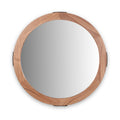 Elwood Walnut Wood Effect Wall Mirror from Roseland Furniture