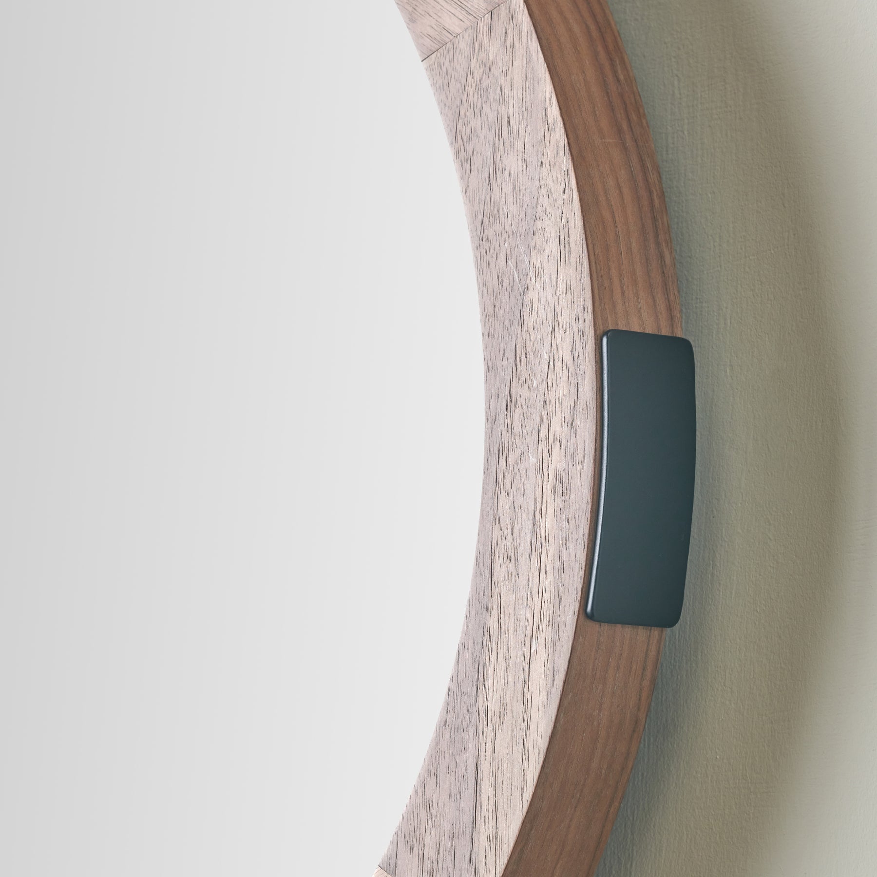 Elwood Walnut Wood Effect Wall Mirror from Roseland Furniture