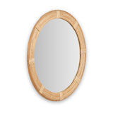 Amara Natural Bamboo Framed Wall Mirror from Roseland Furniture