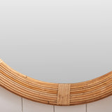 Amara Natural Bamboo Framed Wall Mirror from Roseland Furniture