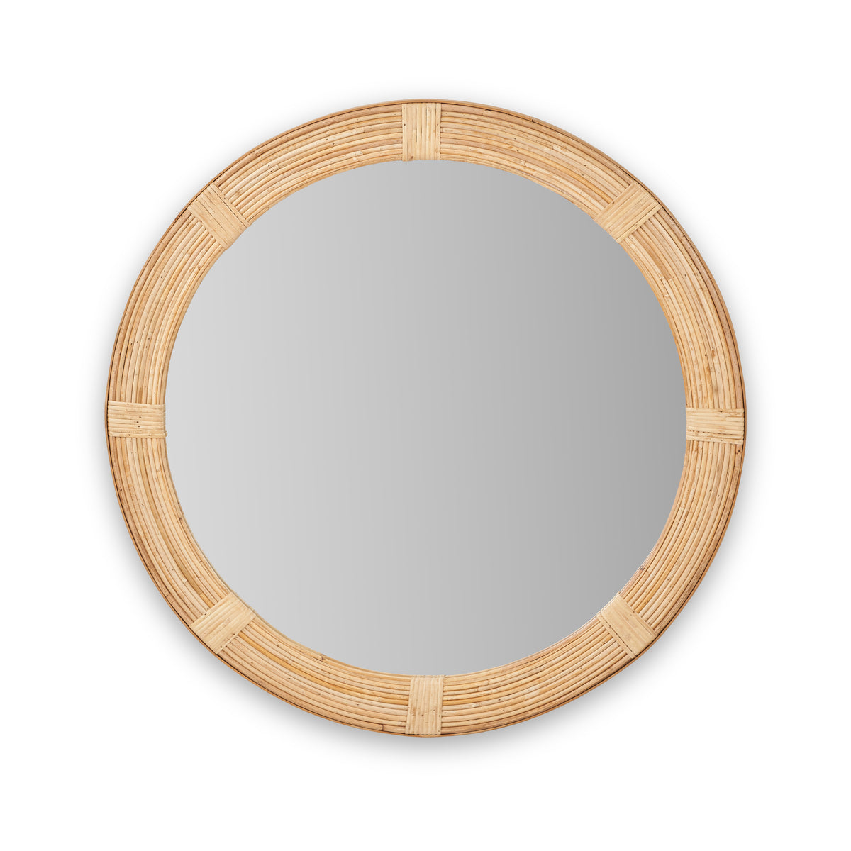 Amara Natural Bamboo Framed Wall Mirror from Roseland Furniture